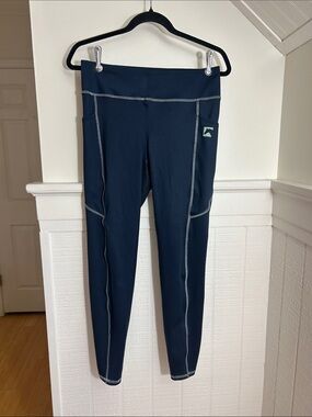Dover Saddlery Navy Blue Full Grip Women’s Riding Legging Pants large equestrian